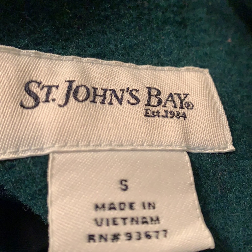 Coat, 3 quarter, St. John’s Bay, Size Small, Green - Picture 4 of 4